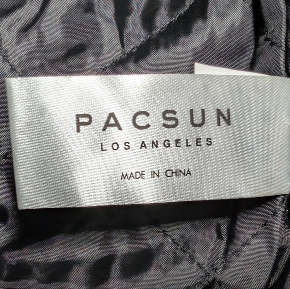 NWT PacSun Black Athletic Varsity Jacket - Picture 6 of 8